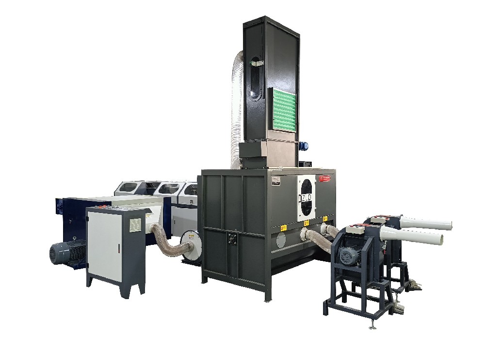 全自動沙發(fā)軟墊混合定比定量填充生產(chǎn)線